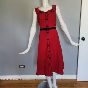 Voodoo Vixen Embroidered Western Style Swing Dress, VGUC, Size XL